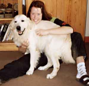 Golden Retriever with Anna